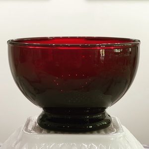 ❤️Vintage Anchor Hocking Ruby Red Fruit Bowl❤️